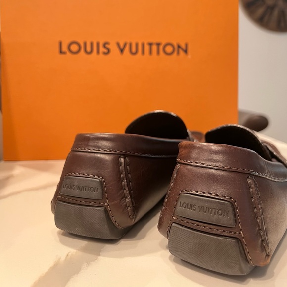 AUTHENTIC LOUIS VUITTON MEN LOAFERS SHOE - Picture 3 of 12